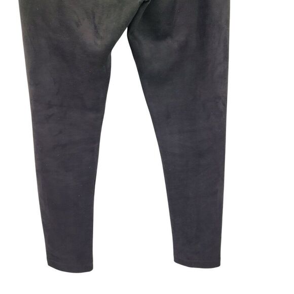 Revolves BCBGMAXAZRIA Faux Suede High-Waisted Mason Leggings L Black Baddie - Picture 10 of 12